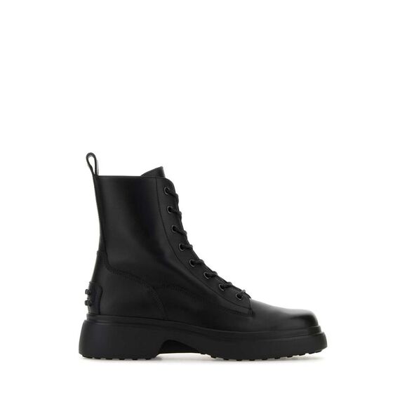 Tod's Women Black Leather Ankle Boots